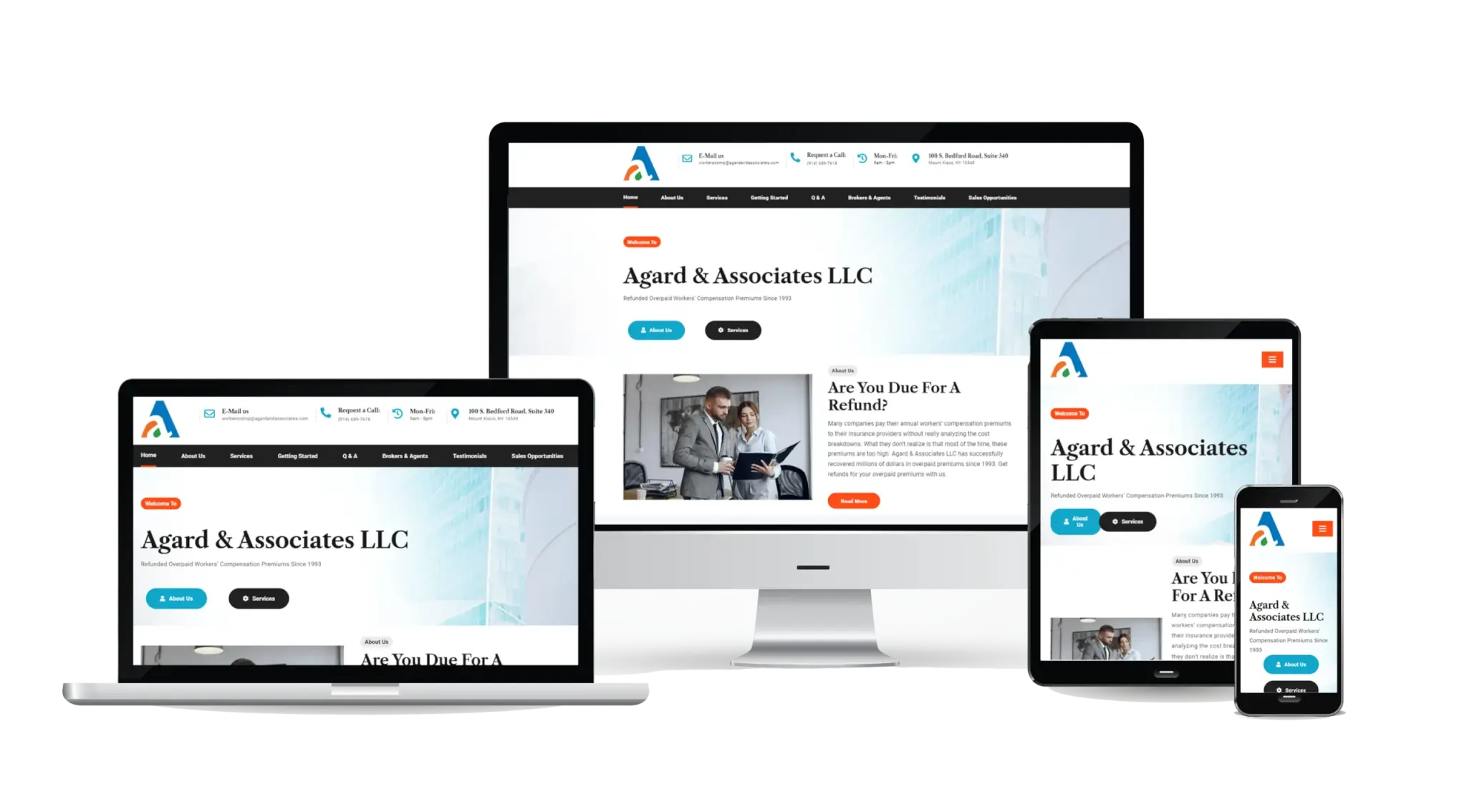 Agard and Associates Westchester County Web Design